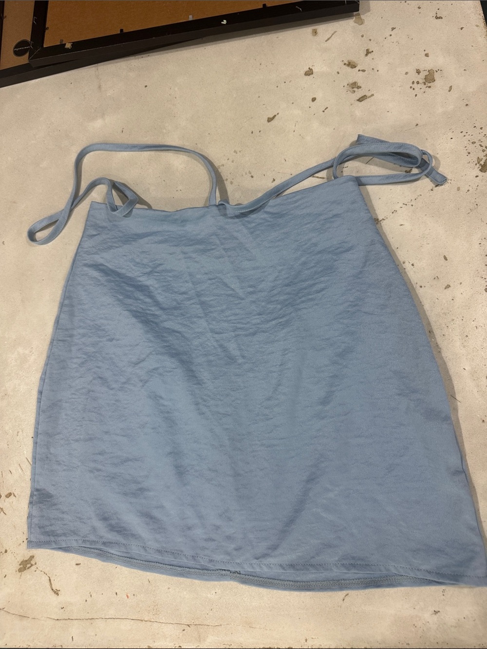 Light Blue Mini Skirt